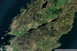 Satellite view of Colonsay Island