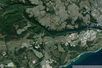 Satellite view of East London