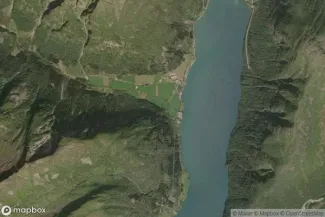 Satellite view of Fjærland