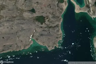 Satellite view of Fort Ross, Nunavut