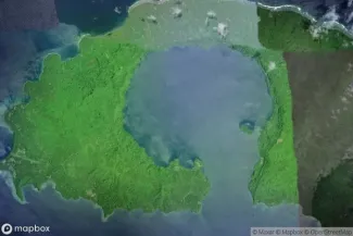 Satellite view of Garove Island