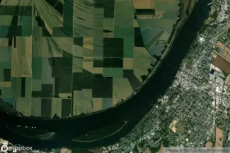 Satellite view of Henderson, Kentucky
