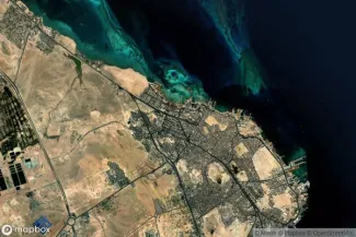 Satellite view of Hurghada