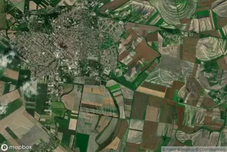 Satellite view of Kalocsa