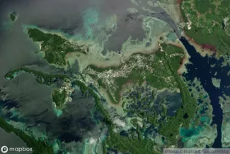 Satellite view of Koror