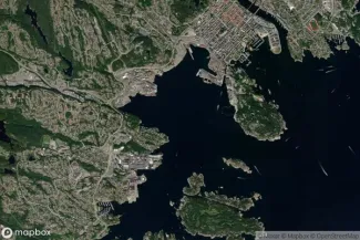 Satellite view of Kristiansand
