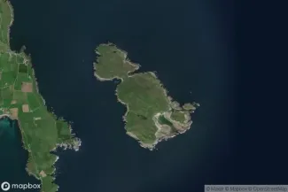Satellite view of Mousa Island