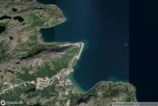 Satellite view of Nain, Newfoundland and Labrador
