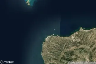 Satellite view of Nisyros Island