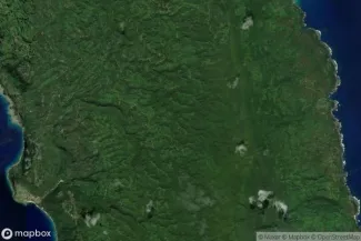 Satellite view of Pentecost Island