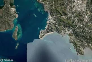 Satellite view of Port Moresby