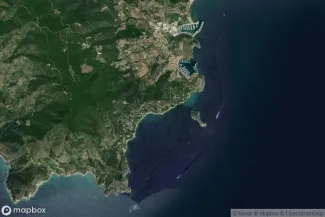 Satellite view of Porto Ercole