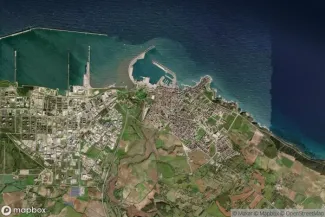 Satellite view of Porto Torres