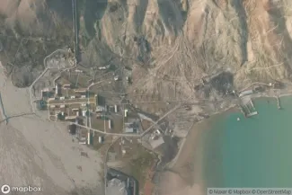 Satellite view of Pyramiden
