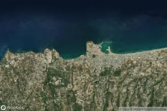 Satellite view of Réthymnon, Crete