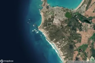 Satellite view of Robe, South Australia