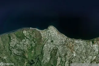 Satellite view of Saint-Denis de la Réunion