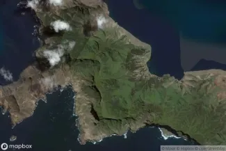 Satellite view of San Juan Bautista (Robinson Crusoe Island)