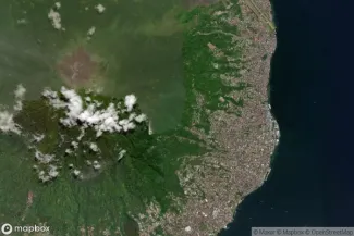 Satellite view of Ternate Island