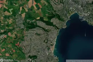 Satellite view of Torbay/Paignton