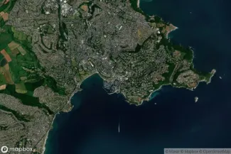 Satellite view of Torquay