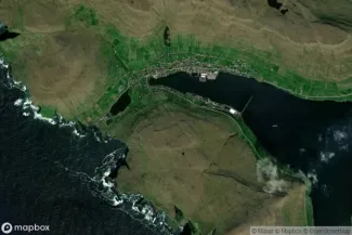 Satellite view of Vágur, Suduroy Island