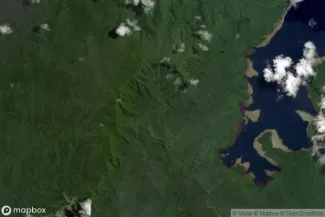 Satellite view of Vanikoro Island
