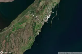 Satellite view of Vopnafjördur